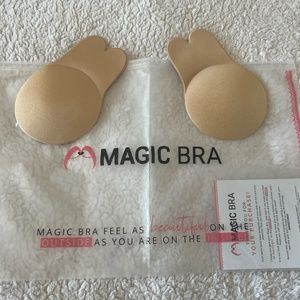 Magic Invisible Lifting Bra, Lift Up Invisible Bra Tape - Beige / Small